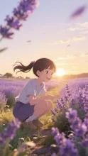 少女と紫