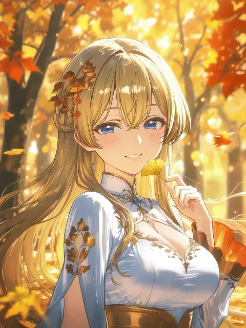 ultra-detailed、high-resolution - 秋の化身