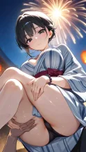 花火大会総選挙·夜空を彩る浴衣美人 の投稿作品