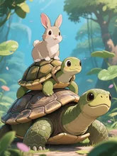 うさかめ — メルトダウンさんのAIイラスト
