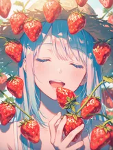 イチゴさ〜ん、私の口が暇してますよ〜🍓