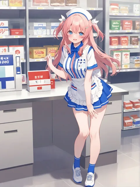 コンビニ店員の女の子