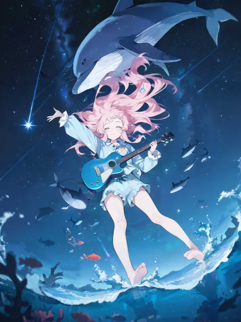 夜空のライブ