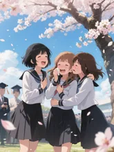 またこの桜の下で会おうね！