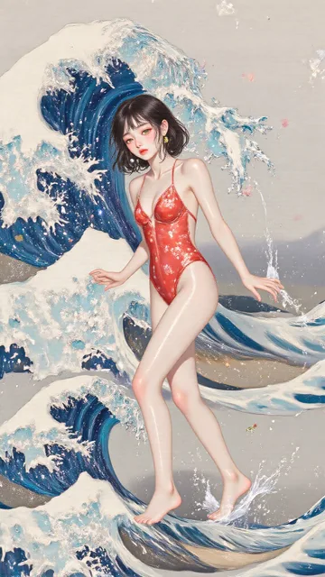 富嶽三十六景神奈川沖浪裏