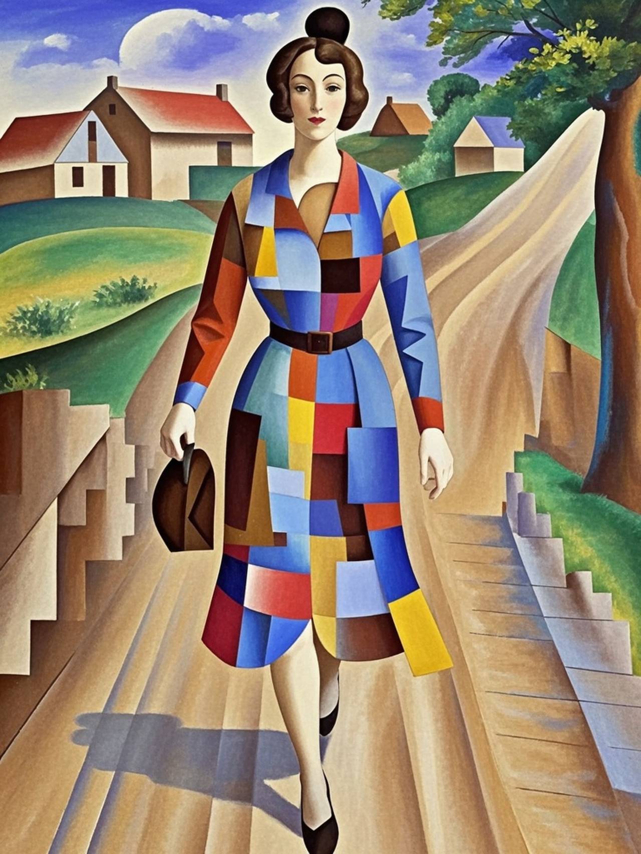 Fashionable women and country roads — 詩☕さんのAIイラスト