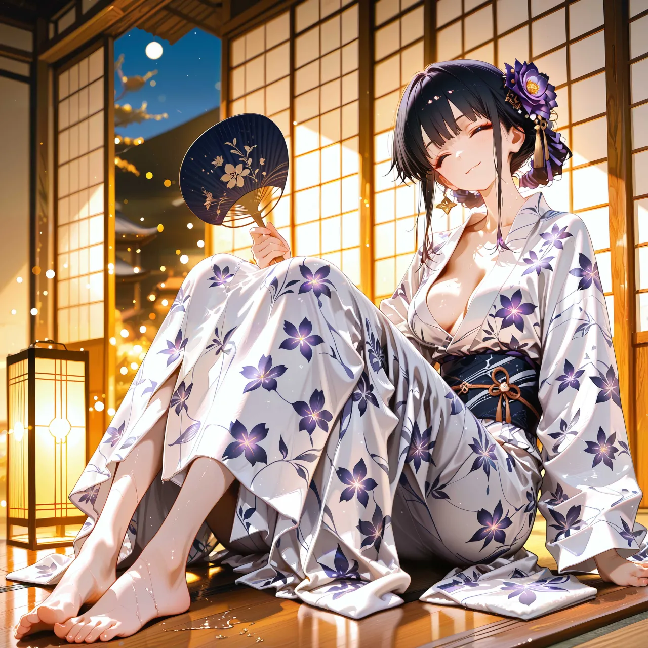 縁側にて