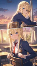 数ヶ月後の放課後 — れどさんのAIイラスト
