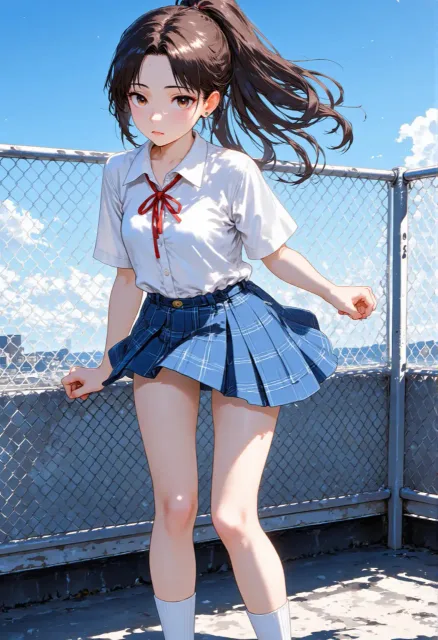 High Resolution、16k - 三つ編み vs ポニーテール