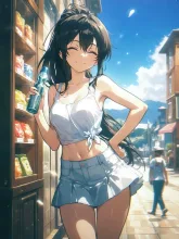 駄菓子屋で — 衛宮士郎さんのAIイラスト