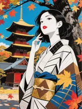 🍁京美人🍁 — 美人イラストのAIイラスト|SUPPART