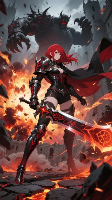 魔界騎士女王VS魔界巨人