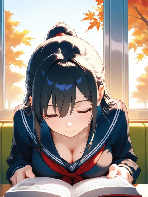 秋の図書室③