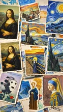 世界の名画シール・コラージュ風