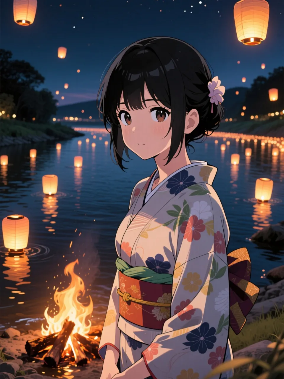 高精度アニメ, Challenge - 篝火と浴衣美人 / TAN2kun
