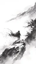 崖に登る — アシタバさんのAIイラスト