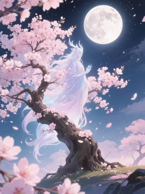 樹齢千年の桜に宿りし精霊