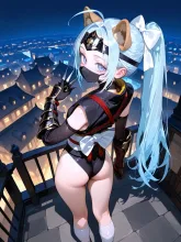 イヌ耳くノ一水色ちゃん