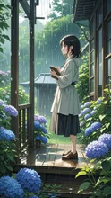 「六月、傘の下で」