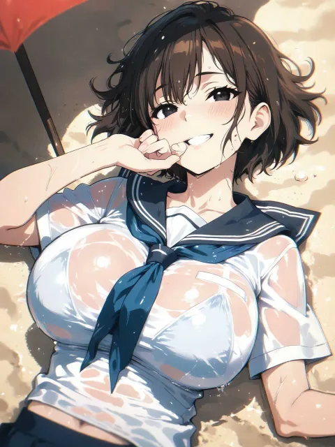 🏅下は水着でしたぁ、残念?❤️