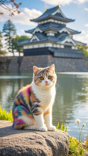 ねこと弘前城