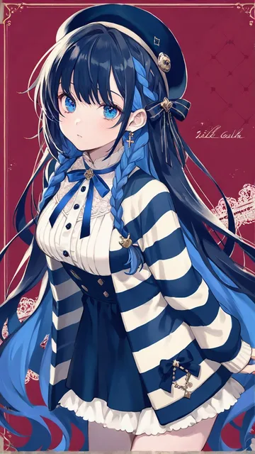 ストライプのカーディガン
