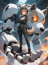 正義のスーパーロボットヒーロー犬崎わん子