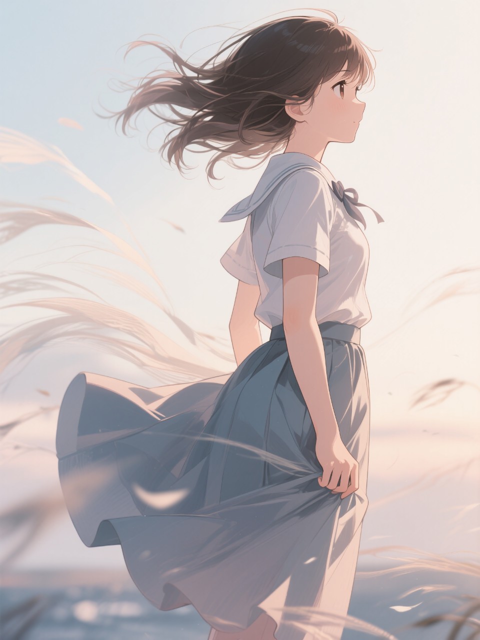 佇む少女