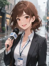 女性記者今日も現場へ