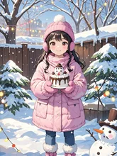 Snowy Birthday Joy