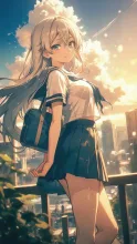 夕焼けと入道雲·初夏チャレンジ の受賞作品