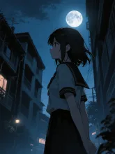 夜の輪郭