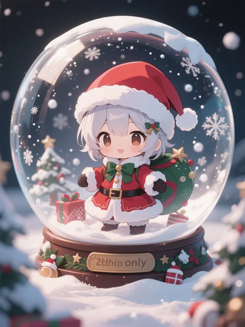 chibi、chibi only、santa costume