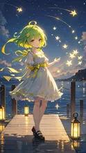 流星の夜 — ゆるりの＊（YururinoさんのAIイラスト