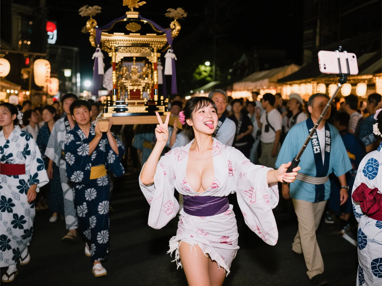 夏祭り配信中で〜す♡