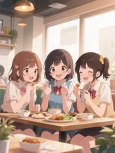 友だちとおしゃべり