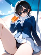 浜辺 — ちぽちぽさんのAIイラスト