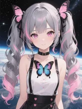 ピンク色と蝶々🦋