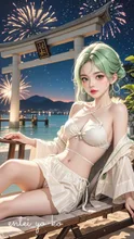 花火と私、どっち見てるの？