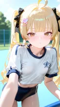 付き合いで体育祭にも参加の黄色ちゃん