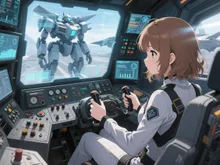 陸上専用機動型ロボットのコクピット♪