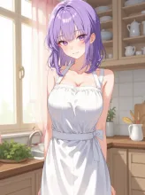 エプロン女子