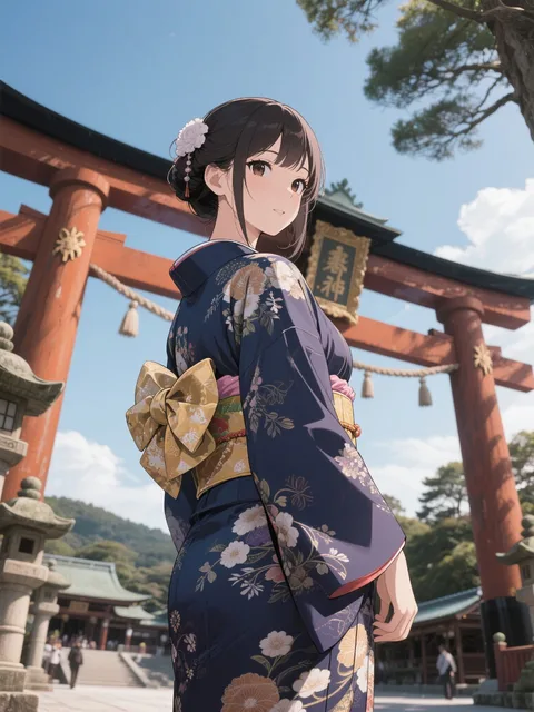 初詣⛩令和八年 元旦のAIイラスト - SUPPART