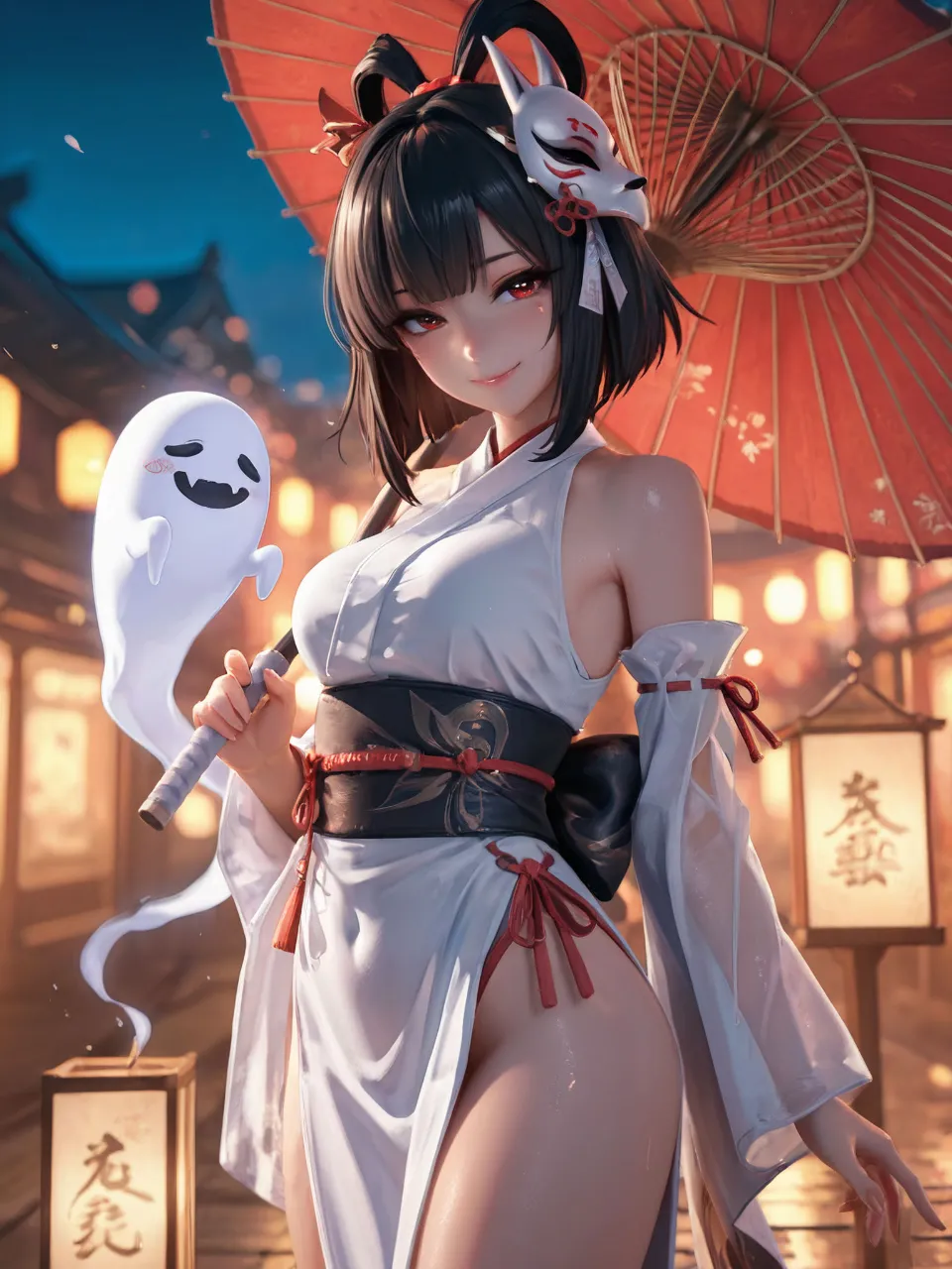 お化けも見惚れる和装妖怪娘