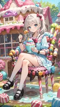 お菓子の家で❣️
