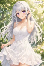 白ワンピ·夏の木漏れ日 の投稿作品