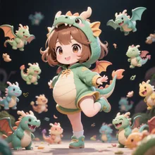 ドラゴン娘♪(꒪ˊ꒳ˋ꒪)