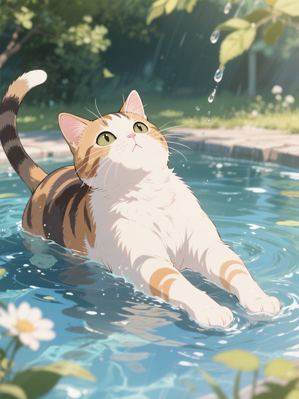 もうすぐ夏だにゃ〜 — neko(⁠｡⁠･⁠ω⁠･⁠｡⁠)⁠ﾉ⁠さんのAIイラスト