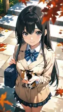 紅葉狩り·赤く染まる山道で の投稿作品