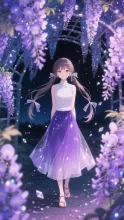光の藤棚に閉じ込められて